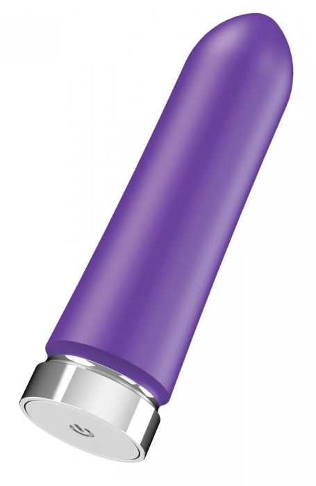Фиолетовая перезаряжаемая вибропуля VeDO Bam - 9,7 см. - VeDO