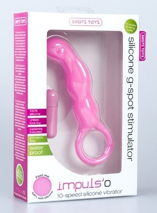 Розовый вибратор Impulso для массажа точки G - Shots Toys by Shots Media BV