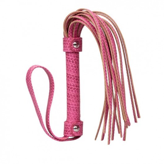 Розовая плеть Tickle Me Pink Flogger - 45,7 см. - California Exotic Novelties - купить с доставкой в Москве