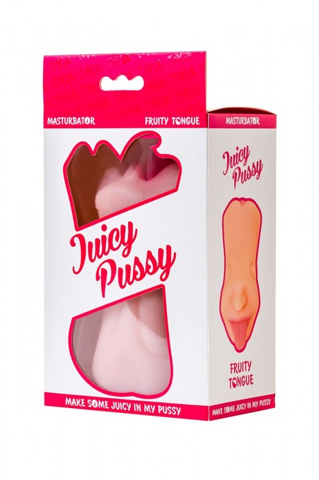 Телесный двусторонний мастурбатор Fruity Tongue - ротик и вагина - ToyFa - в Москве купить с доставкой
