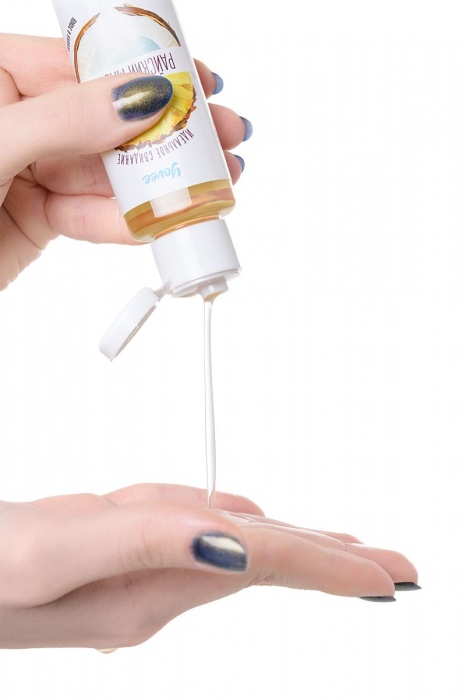 Масло для массажа «Райский массаж» с ароматом кокоса и ананаса - 50 мл. - ToyFa - купить с доставкой в Москве