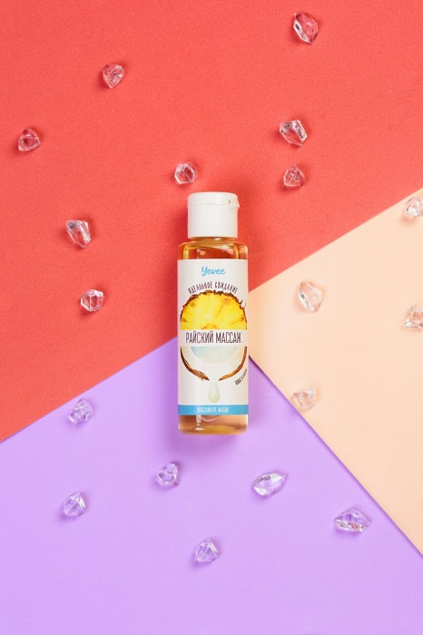 Масло для массажа «Райский массаж» с ароматом кокоса и ананаса - 50 мл. - ToyFa - купить с доставкой в Москве