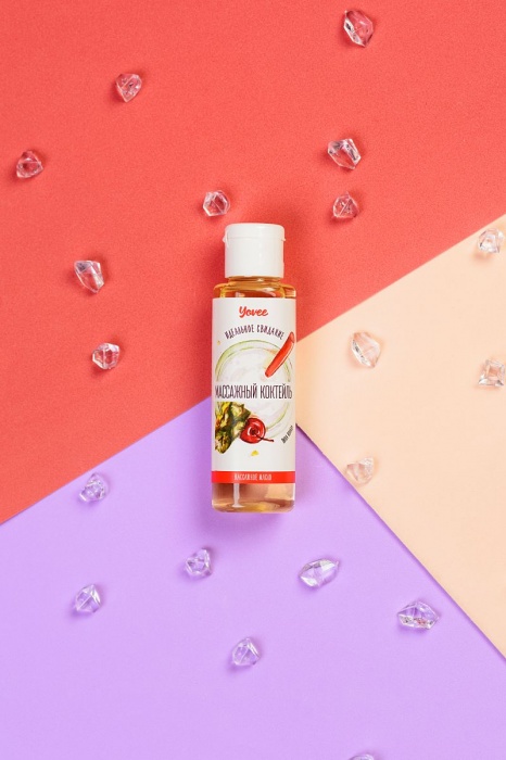 Масло для массажа «Массажный коктейль» с ароматом пина колады - 50 мл. - ToyFa - купить с доставкой в Москве