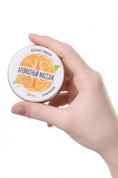 Массажная свеча «Ароматный массаж» с ароматом мандарина - 30 мл. - ToyFa - купить с доставкой в Москве