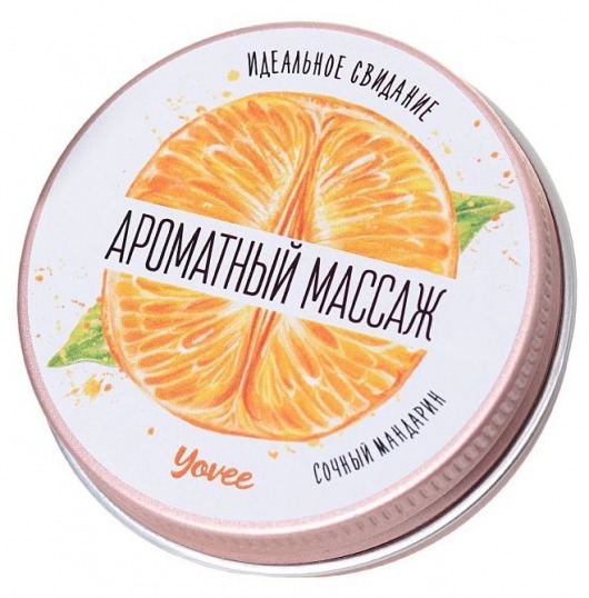 Массажная свеча «Ароматный массаж» с ароматом мандарина - 30 мл. - ToyFa - купить с доставкой в Москве