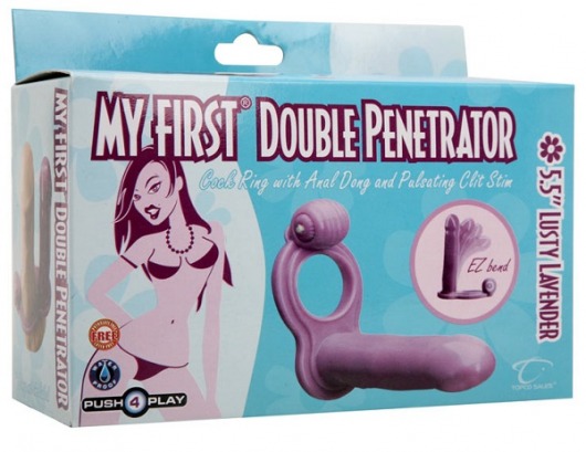 Насадка на пенис для двойного проникновения с вибрацией My First Double Penetrator - Topco Sales - в Москве купить с доставкой