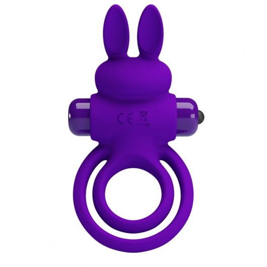 Фиолетовое эрекционное кольцо с вибростимуляцией клитора Vibrant Penis Ring III - Baile - в Москве купить с доставкой