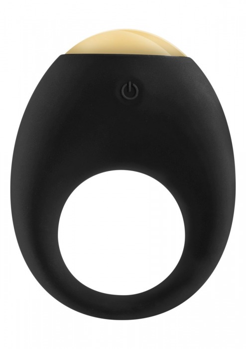 Черное эрекционное кольцо Eclipse Vibrating Cock Ring - Toy Joy - в Москве купить с доставкой