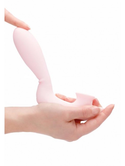 Розовый вибратор для G-точки Irresistible Desirable с бесконтактной клиторальной стимуляцией - Irresistible