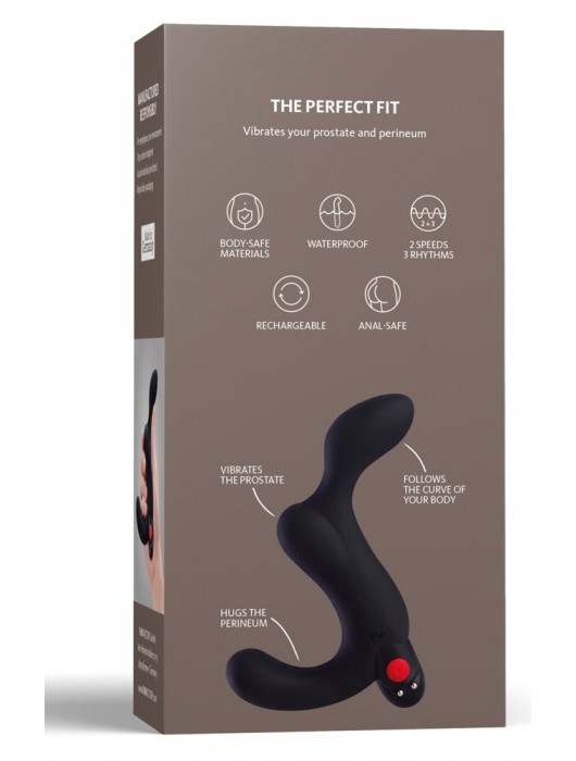 Черный массажёр простаты Duke - Fun Factory - в Москве купить с доставкой