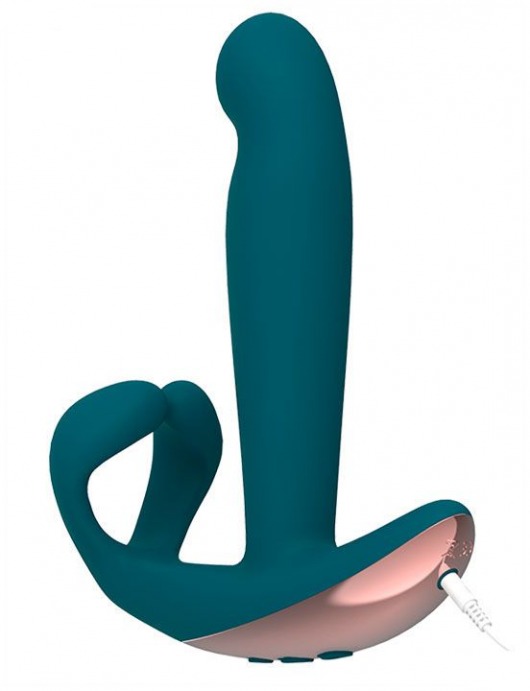 Зеленый анальный вибратор с дополнительным стимулятором Remote Hunter - 16,4 см. - ML Creation - в Москве купить с доставкой