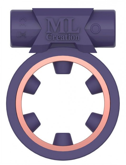 Фиолетовое эрекционное виброкольцо Magic Ring - ML Creation - в Москве купить с доставкой