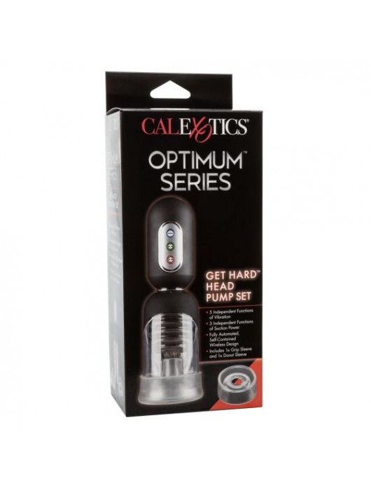 Автоматическая вакуумная помпа с вибрацией Get Hard Head Pump Set - California Exotic Novelties - в Москве купить с доставкой