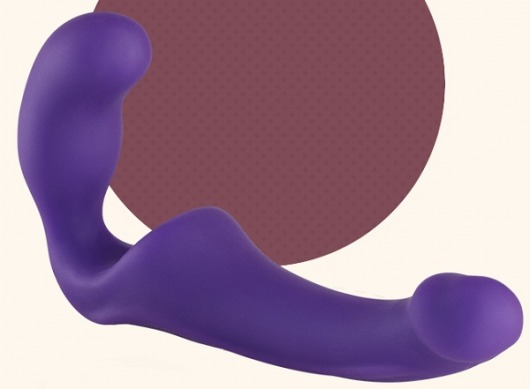 Безремневой фиолетовый страпон Share - Fun Factory - купить с доставкой в Москве