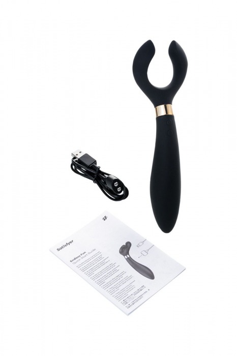 Чёрный вибромассажер для пар Satisfyer Partner Multifun 3 - Satisfyer