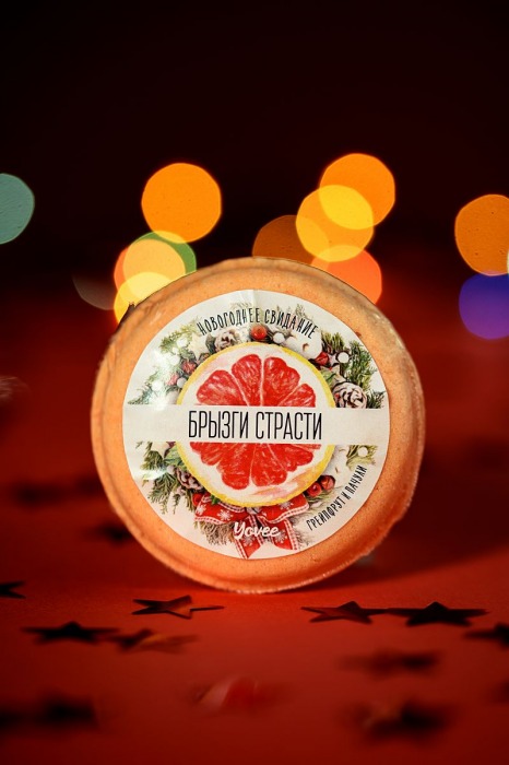 Бомбочка для ванны «Брызги страсти» с ароматом грейпфрута и пачули - 70 гр. -  - Магазин феромонов в Москве