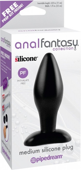 Анальная конусообразная пробка Medium Silicone Plug - 13 см. - Pipedream