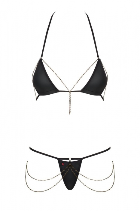 Эффектный комплект белья Redella с цепочками - Obsessive купить с доставкой
