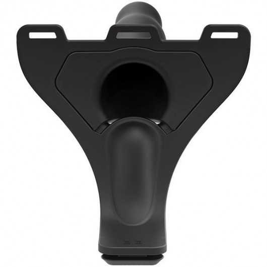 Черный полый вибрострапон Body Extensions BE Aroused - 17,78 см. - Doc Johnson - купить с доставкой в Москве