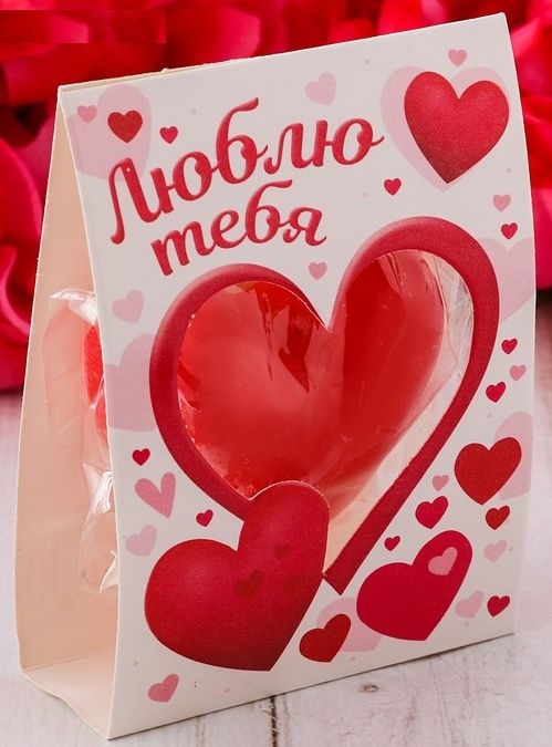 Красная романтичная свеча-сердце  Люблю - Сима-Ленд - купить с доставкой в Москве