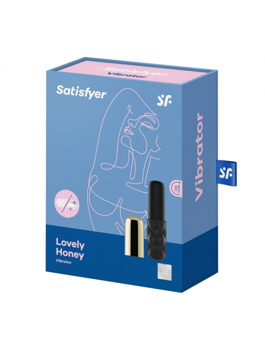 Чёрно-золотистая вибропуля Satisfyer Mini Lovely Honey - Satisfyer