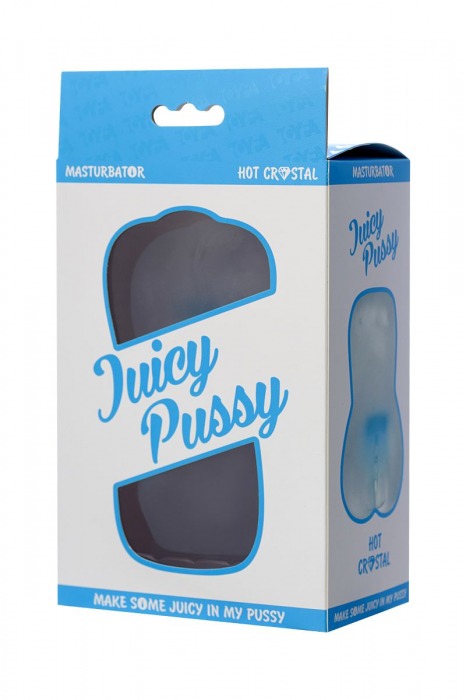 Прозрачный реалистичный мастурбатор Juicy Pussy Hot Crystal - ToyFa - в Москве купить с доставкой