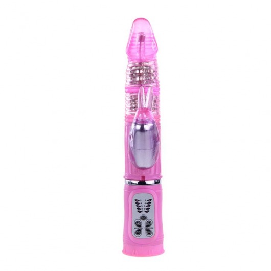Вибратор Rock Bunny с ротацией головки - 26 см. - Baile