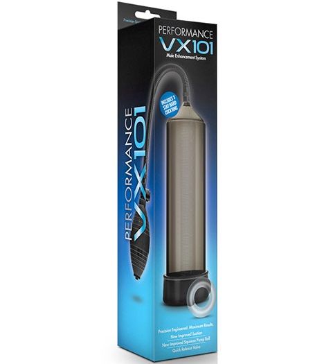 Черная вакуумная помпа VX101 Male Enhancement Pump - Blush Novelties - в Москве купить с доставкой