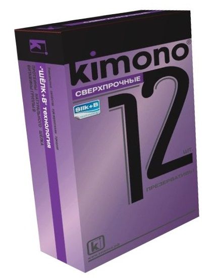Сверхпрочные презервативы KIMONO - 12 шт. - Kimono - купить с доставкой в Москве