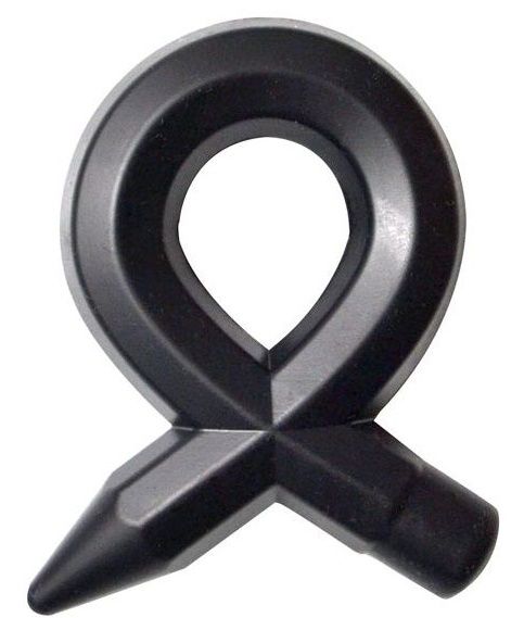 Чёрное силиконовое эрекционное кольцо RINGS LIQUID SILICONE - Dream Toys - в Москве купить с доставкой