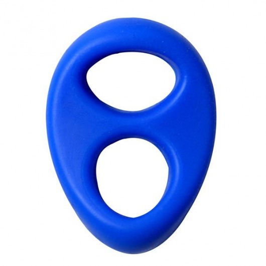Синее эрекционное кольцо на пенис RINGS LIQUID SILICONE - Dream Toys - в Москве купить с доставкой