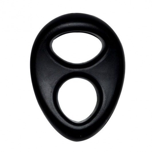 Черное эрекционное кольцо на пенис RINGS LIQUID SILICONE - Dream Toys - в Москве купить с доставкой