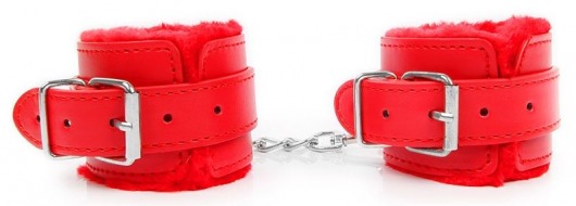 Красные мягкие наручники на регулируемых ремешках - Секс-кукла с вибрирующей вагиной и анусом Jamie Lynn CyberSkin Vibrating Doll with Pussy   Ass - купить с доставкой в Москве