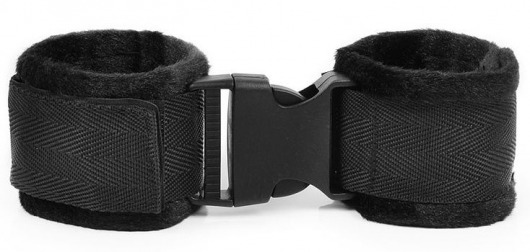 Черные мягкие наручники на липучке - Bior toys - купить с доставкой в Москве