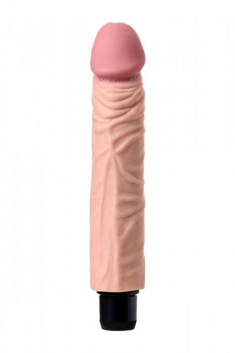 Телесный реалистичный мультискоростной вибратор - 22,5 см. - A-toys