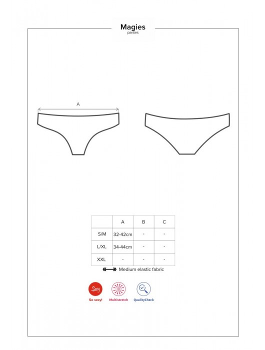 Пикантные женские трусики Megies - Obsessive купить с доставкой