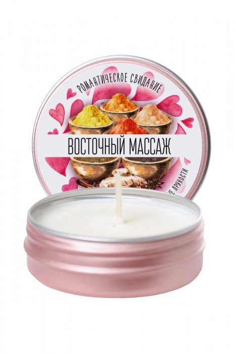 Массажная свеча  Восточный массаж  с ароматом восточных пряностей - 30 мл. - ToyFa - купить с доставкой в Москве