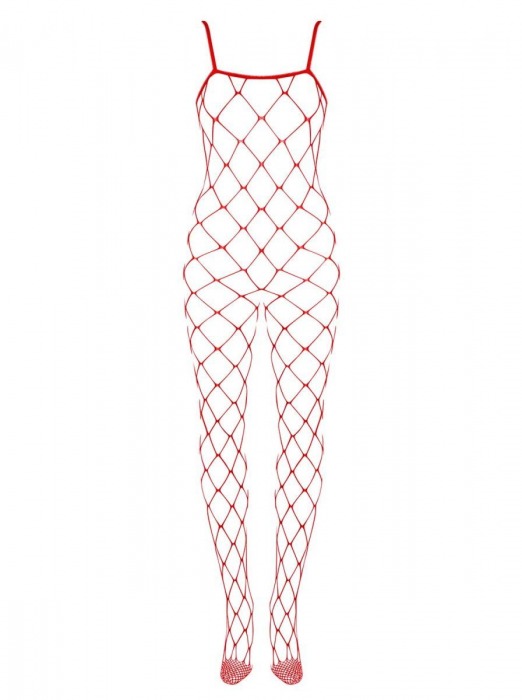 Роскошный комбинезон в крупную сетку - Obsessive купить с доставкой