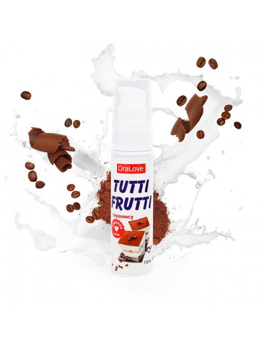 Гель-смазка Tutti-frutti со вкусом тирамису - 30 гр. - Биоритм - купить с доставкой в Москве