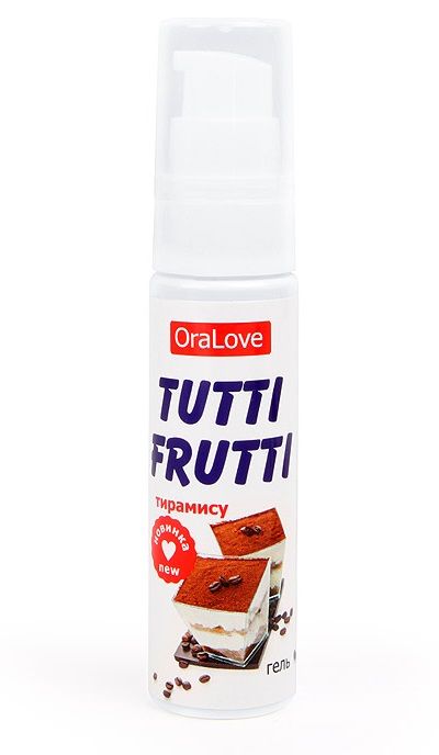 Гель-смазка Tutti-frutti со вкусом тирамису - 30 гр. - Биоритм - купить с доставкой в Москве