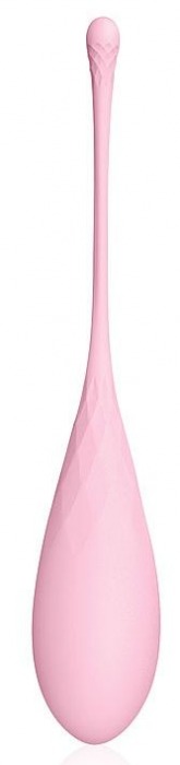 Розовый силиконовый вагинальный шарик со шнурком - Cosmo