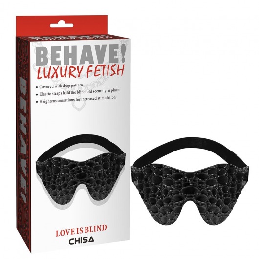 Черная маска на глаза Behave - Chisa - купить с доставкой в Москве