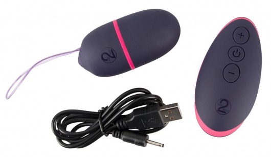 Темно-фиолетовое виброяйцо с пультом ДУ Remote Controlled Love Bullet - Orion