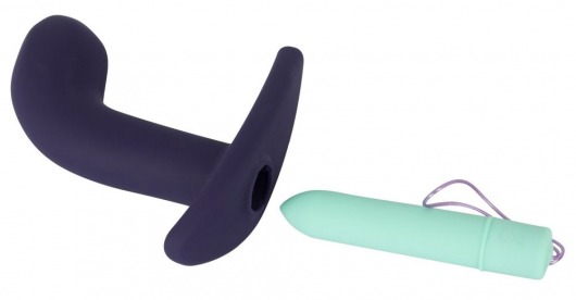 Темно-фиолетовый вибростимулятор простаты с пультом ДУ Remote Controlled Prostate Plug - Orion - в Москве купить с доставкой