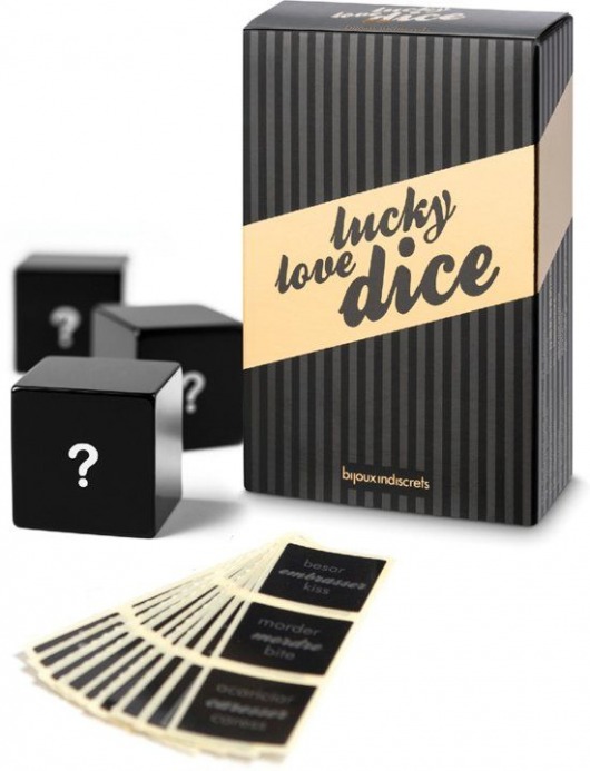 Игральные кубики Lucky love dice - Bijoux Indiscrets - купить с доставкой в Москве