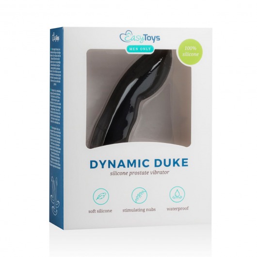 Черный вибростимулятор простаты Dynamic Duke - EDC Wholesale - в Москве купить с доставкой
