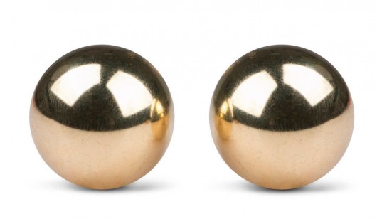 Золотистые вагинальные шарики без сцепки Ben Wa Balls - Easy toys