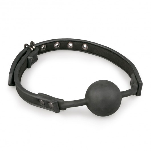 Черный кляп-шар Easytoys Ball Gag With Silicone Ball - EDC Wholesale - купить с доставкой в Москве