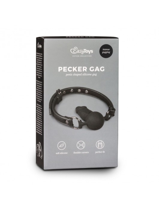 Кляп в виде пениса Easytoys Ball Gag With Silicone Dong - ONE DC B.V. - купить с доставкой в Москве