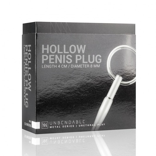 Уретральный стимулятор Sinner Hollow Metal Penis Plug - EDC - купить с доставкой в Москве